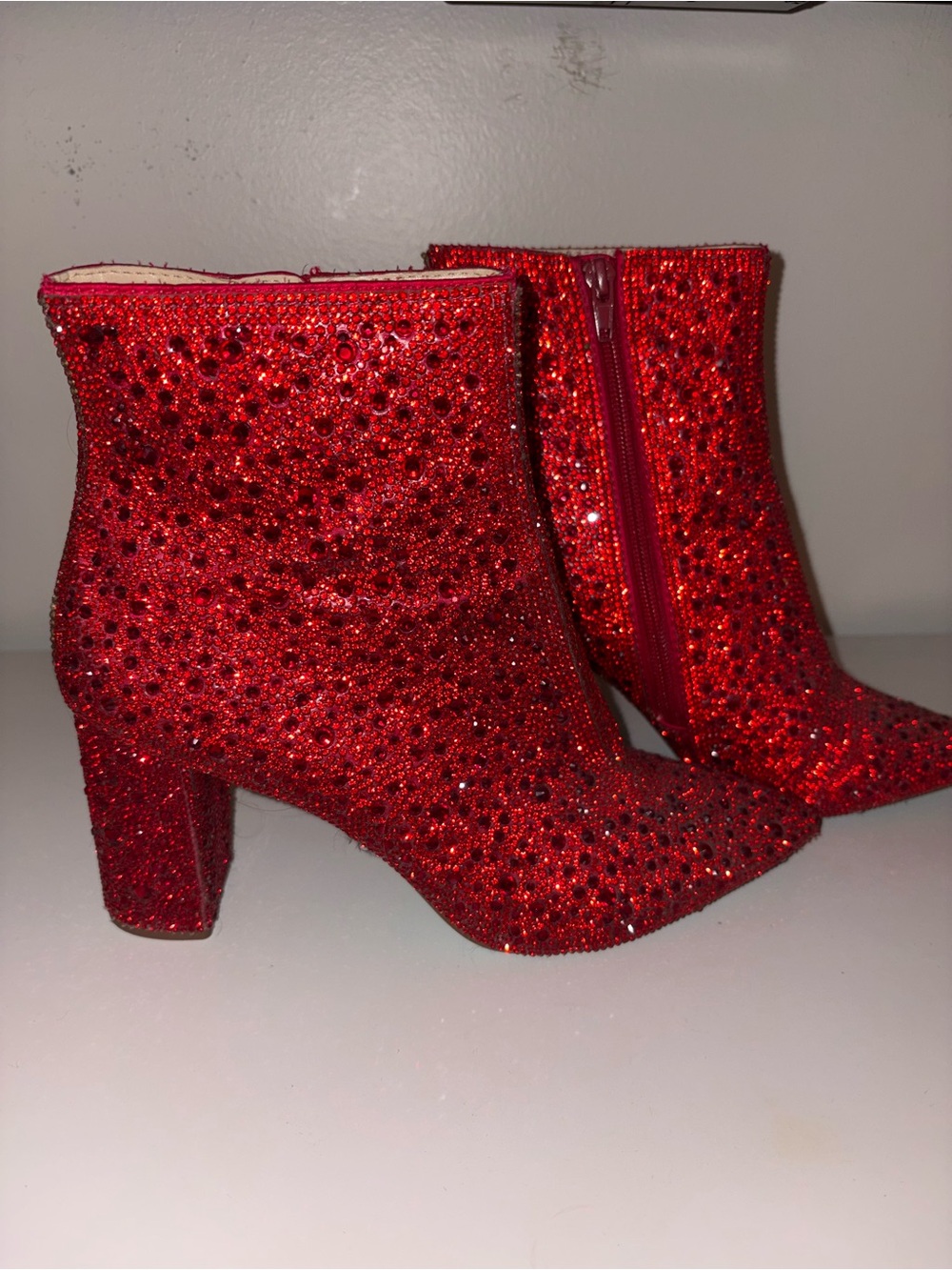 Red Betsy Johnson Boots - Women's Booties
